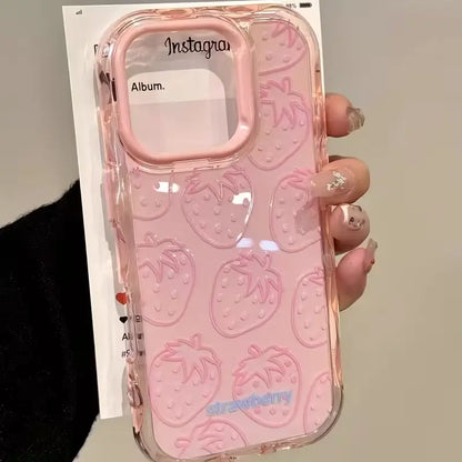 Candy Strawberry Blush Clear Case