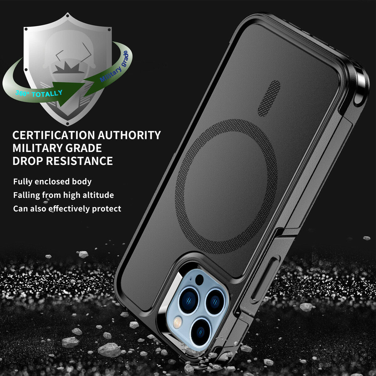 Robust Armor Magnetic Rugged Case - iPhone