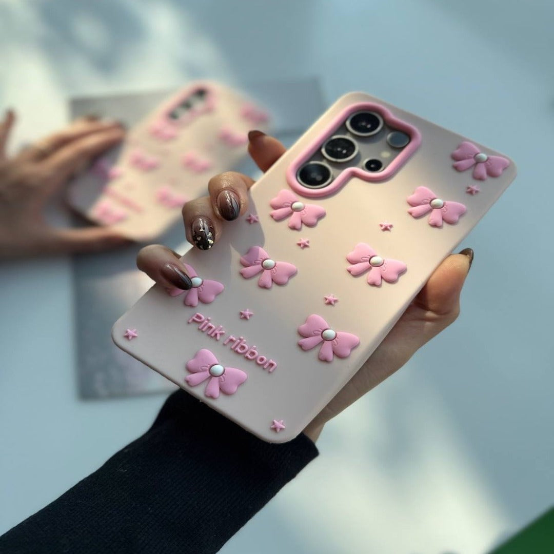 Endearing Pink Bow Knot Case - Samsung