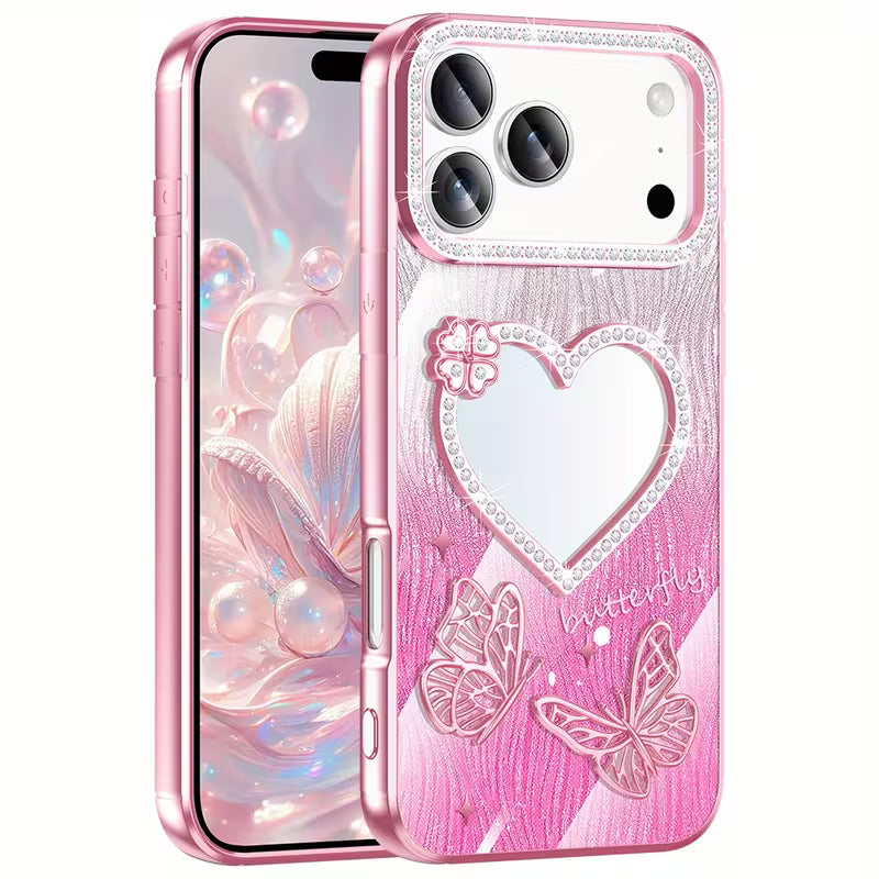 Fairy Wings Heart Mirror Case