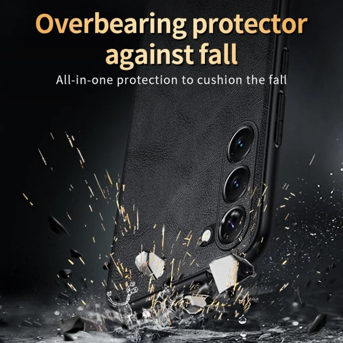 Royal Leather Armor Shield Case - Samsung