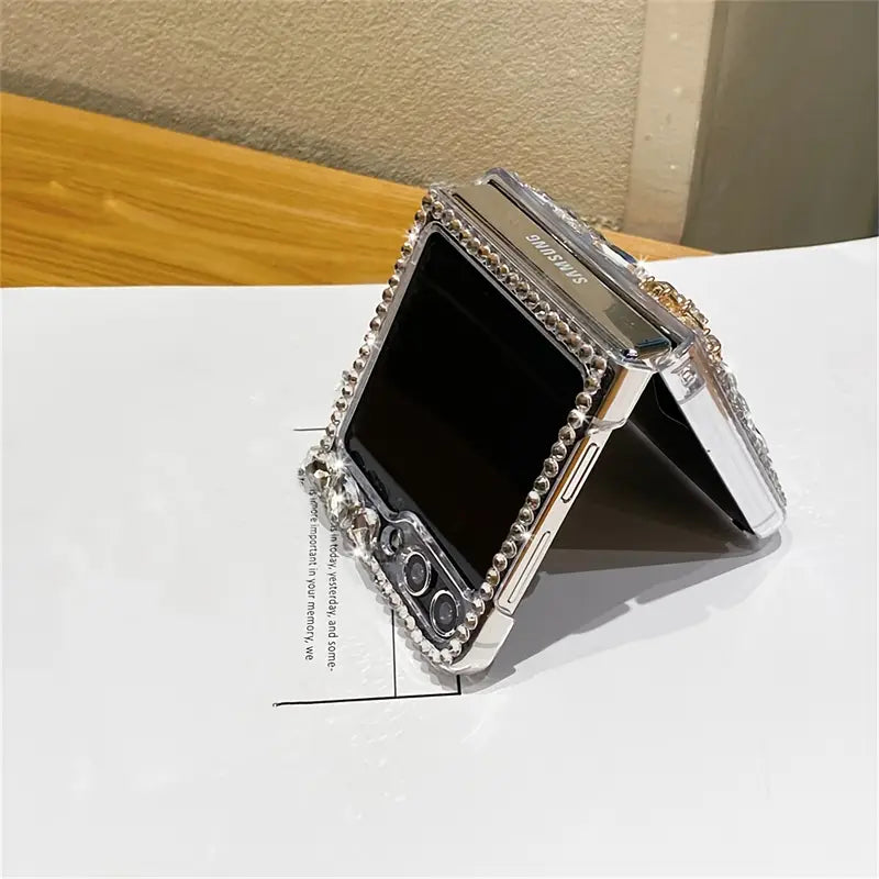 Golden Bloom Luxe Flip Case - Samsung