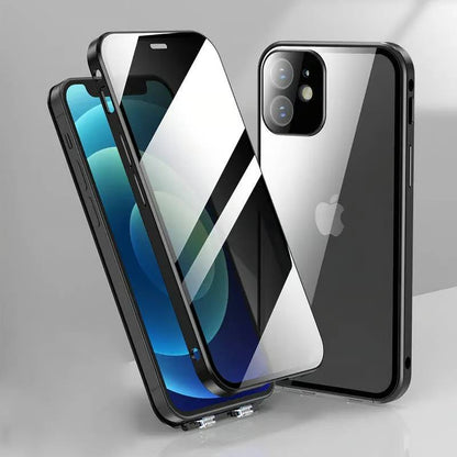 Privacy Shield Dual Magnetic Glass Case - iPhone