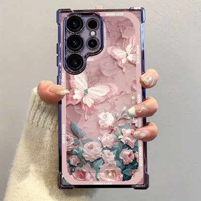 Butterfly Blush Sparkle Phone Case - Samsung