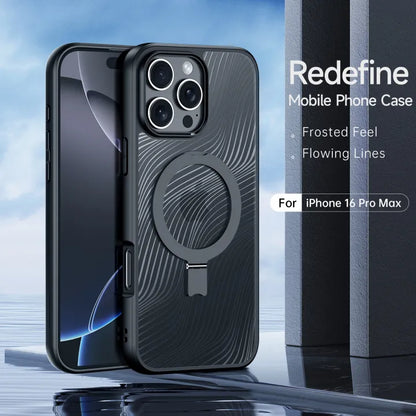 Military Grade Flow Magnetic Kickstand Case - iPhone