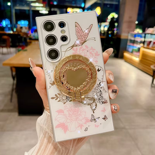 Butterfly Aura Floral Ring Case