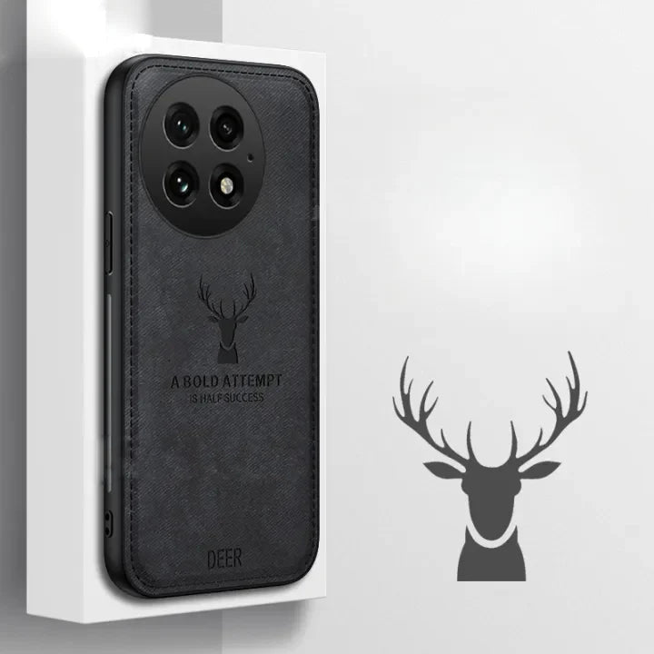 Luxury Elk Design Cloth Texture Case - OnePlus
