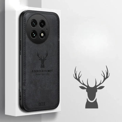Luxury Elk Design Cloth Texture Case - OnePlus