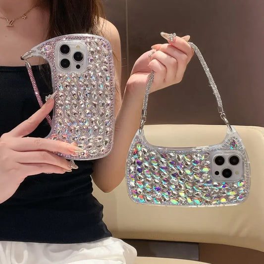 Glam Rhinestone Handbag Phone Case