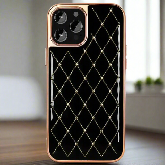Classic Quilted Diamond Pattern Case