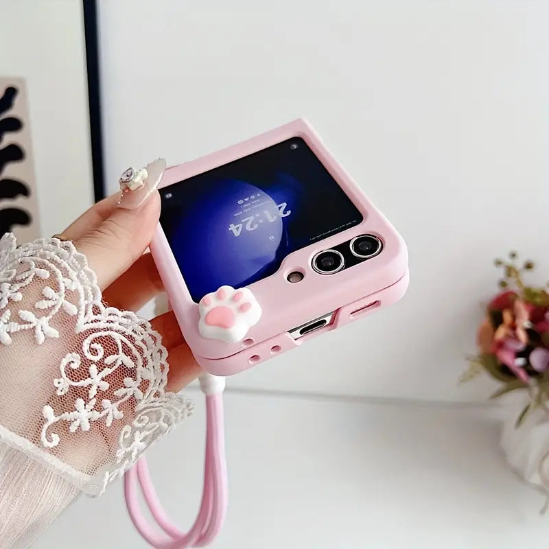 Cozy Kitten Charm Flip Case - Samsung