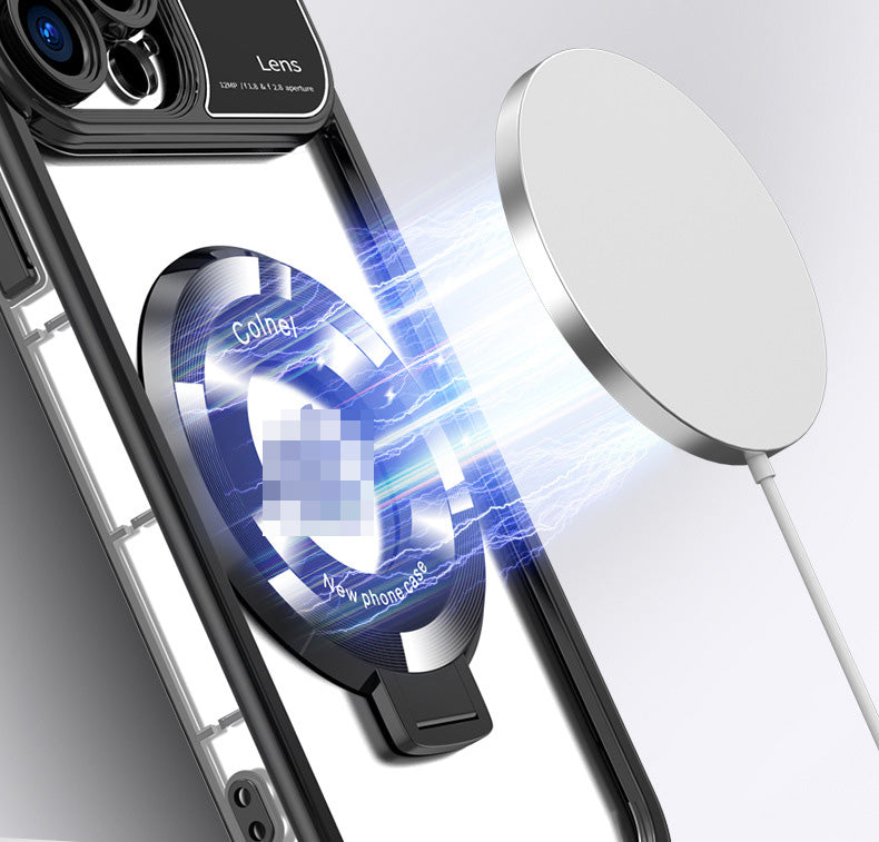 Elegant Electroplated MagSafe Stand Case - iPhone