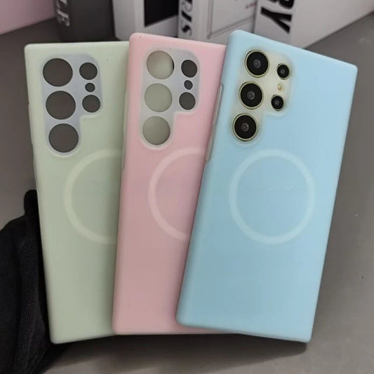 Flexible Pastel Shockproof Magsafe Case - Samsung