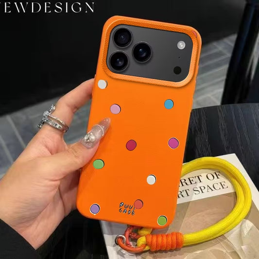 Happy Rainbow Dots Case