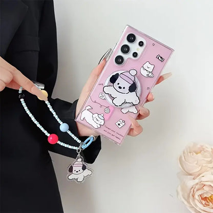 Kawaii Cute Cases With Charms  - Samsung