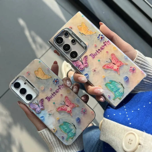 Colorful Butterfly Phone Case - Samsung