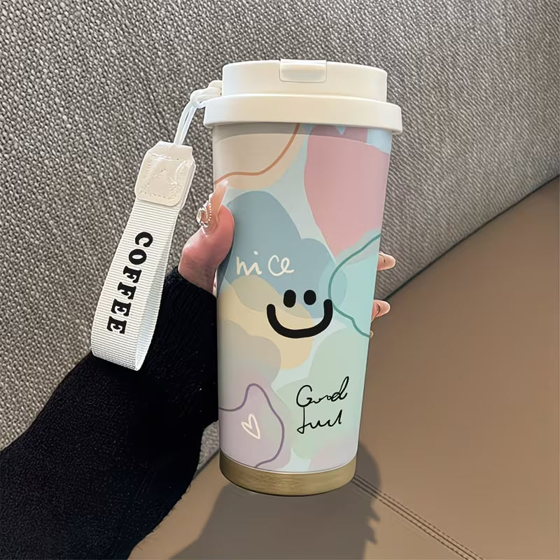 Cute Smiley Coffee Tumbler