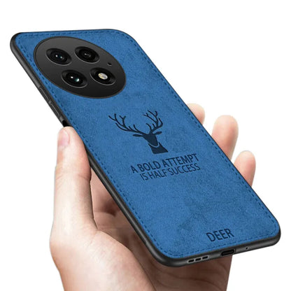 Luxury Elk Design Cloth Texture Case - OnePlus
