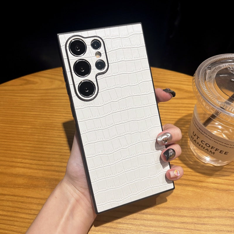 Premium Leather Crocodile Texture Case - Samsung