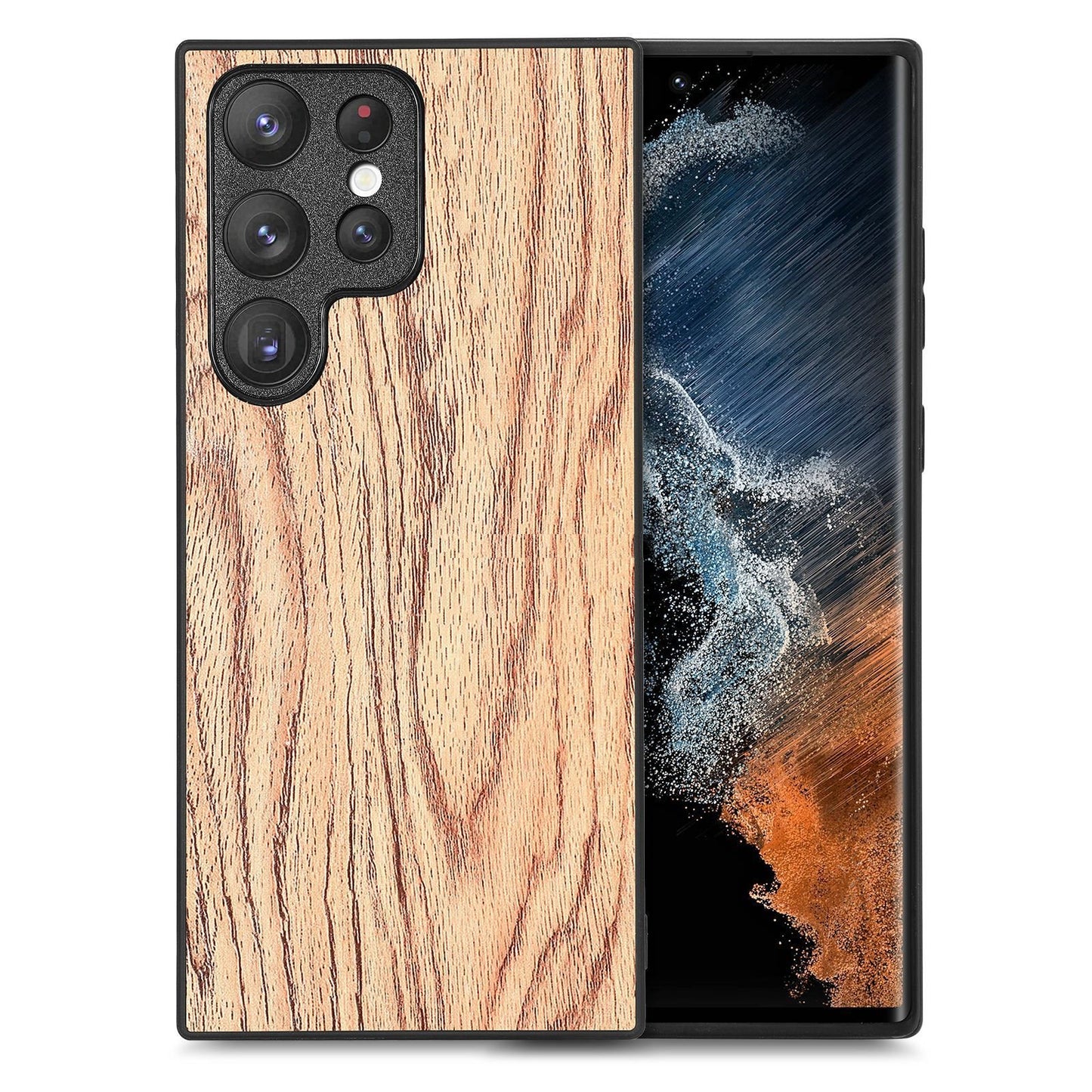 Rustic Artisan Blend Leather Wood Case - Samsung