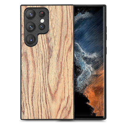 Rustic Artisan Blend Leather Wood Case - Samsung