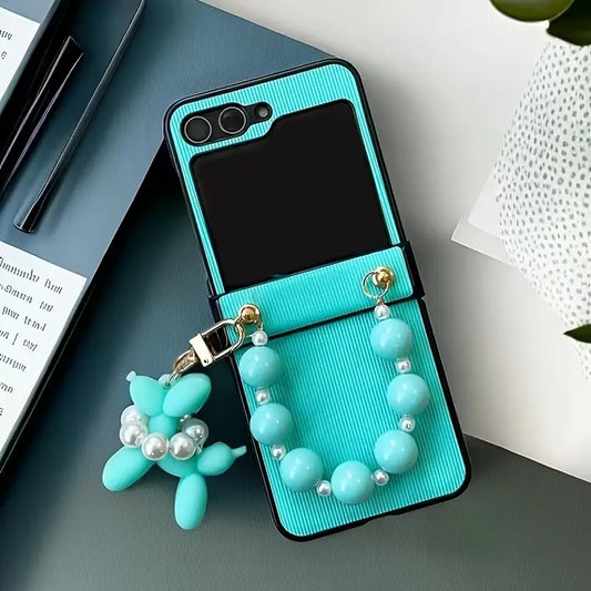 Galaxy Z Flip Series Luxury Beaded Designer Balloon Case