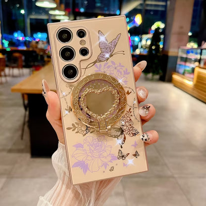 Butterfly Aura Floral Ring Case