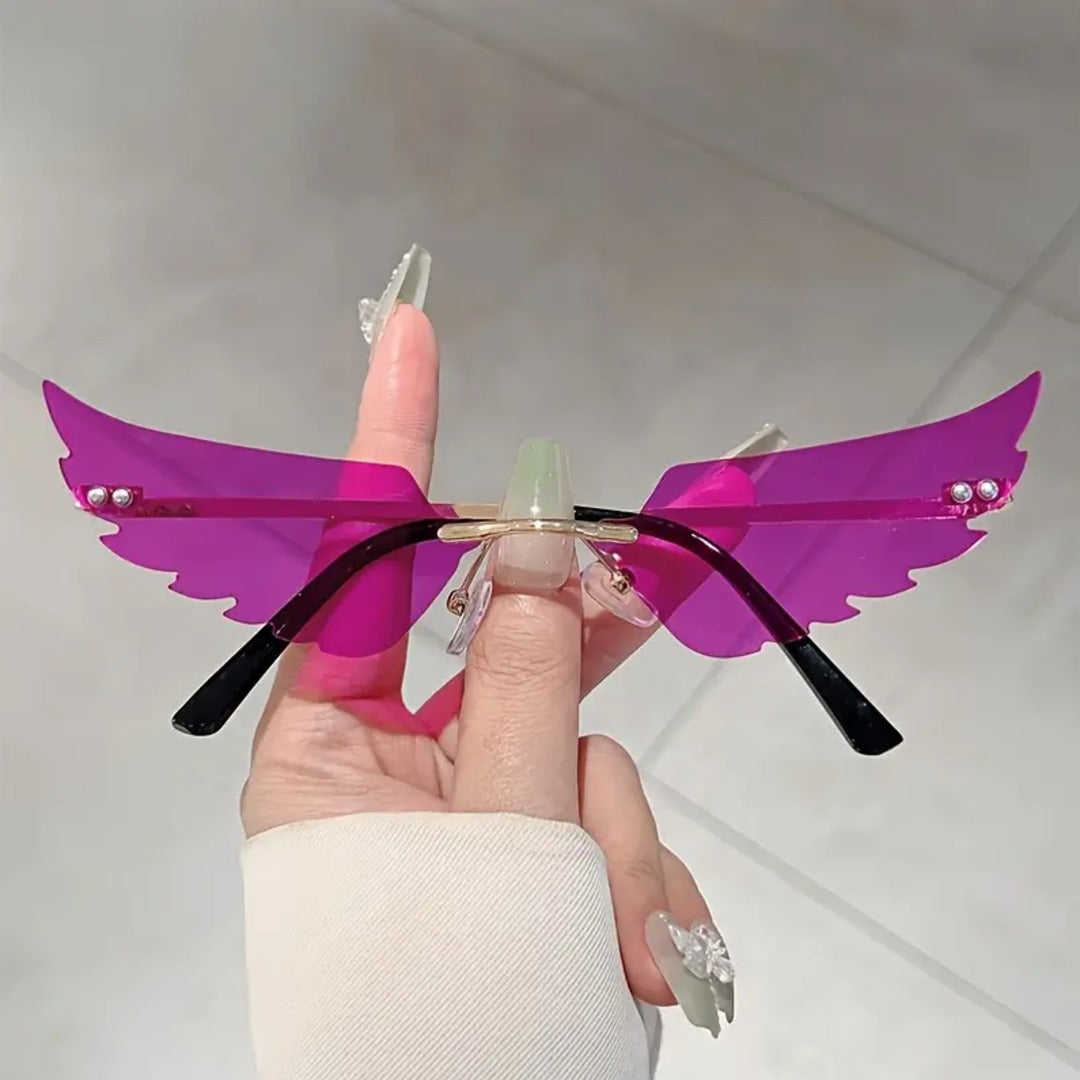 Wing-Shaped Fashion Sunglasses