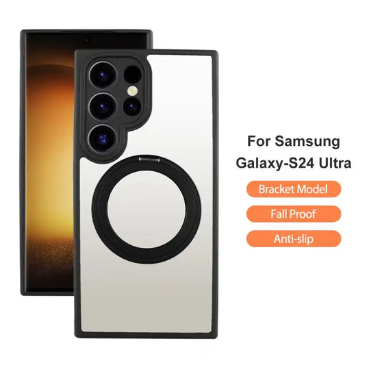 Magnetic Case with Ring Holder & Wireless Charging – Samsung