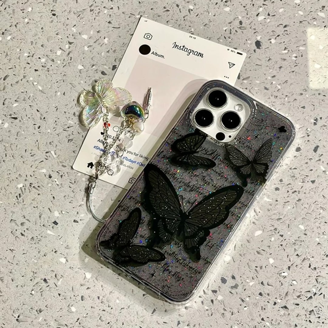 Magical Glitter Butterfly Phone Case