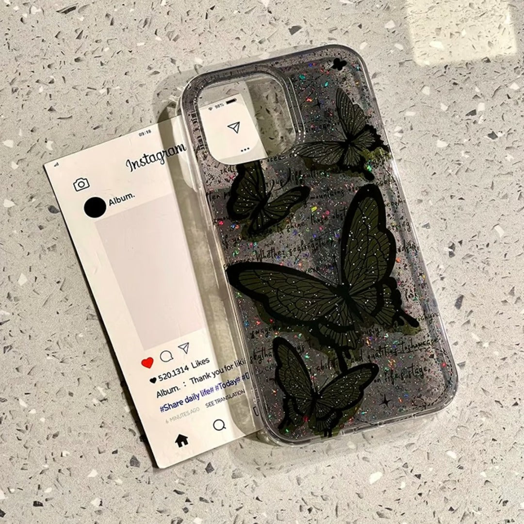 Magical Glitter Butterfly Phone Case