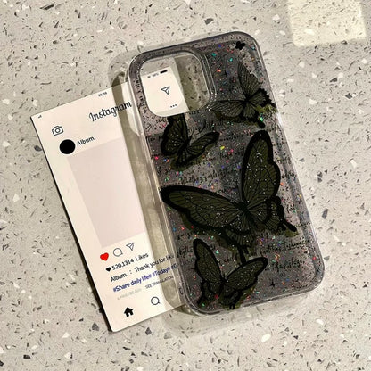 Magical Glitter Butterfly Phone Case