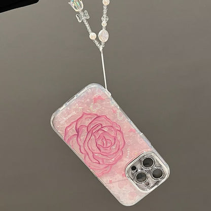Charming Rose Heart Laser Print Case
