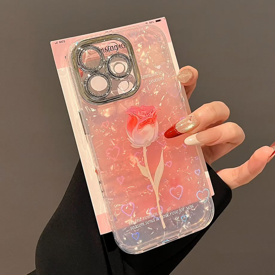Luxury Floral Shine Phone Case