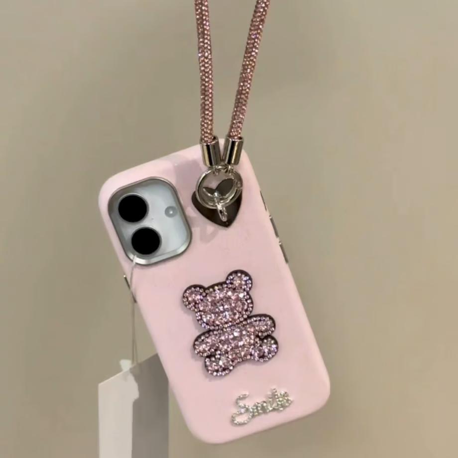 Glam Luxe Teddy Bling Phone Case