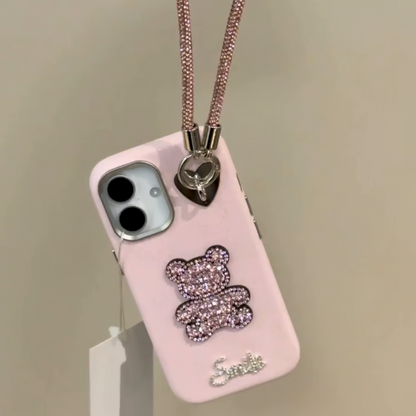 Glam Luxe Teddy Bling Phone Case