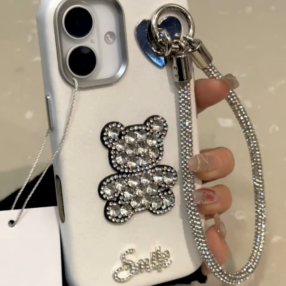 Glam Luxe Teddy Bling Phone Case