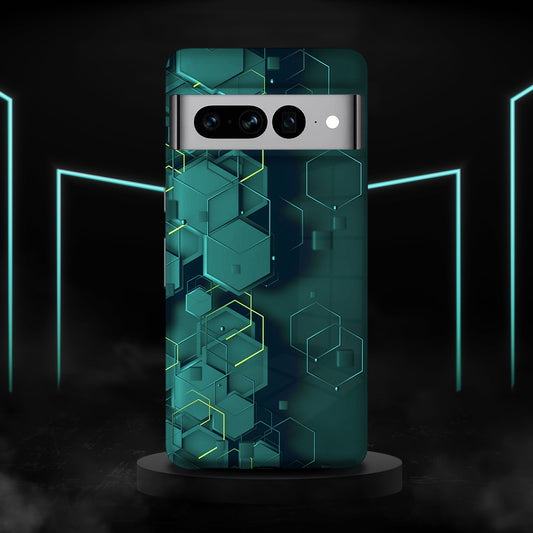 Futuristic Hexagon Grid Case - Google