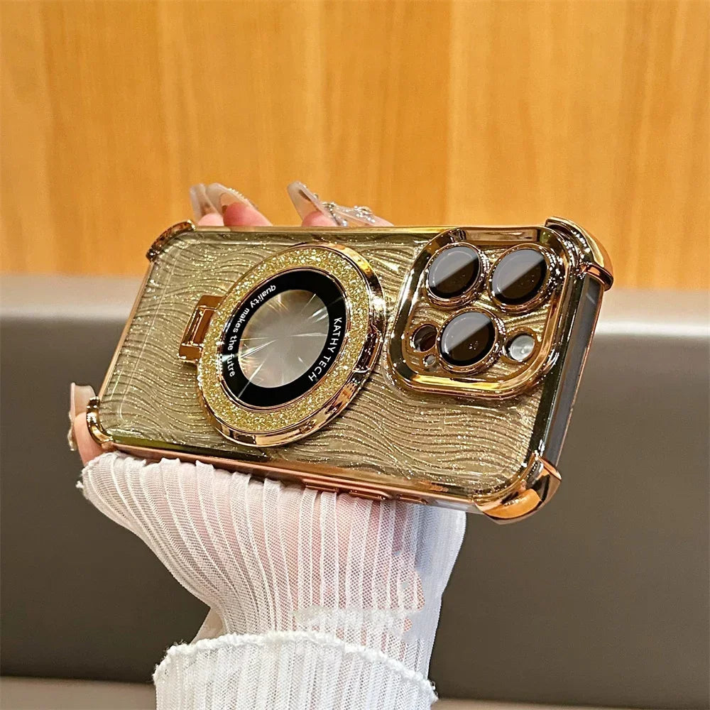 Luxury Sparkling Case with Holder