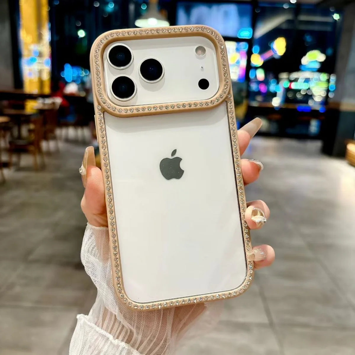 Pearl Frost Rhinestone Case
