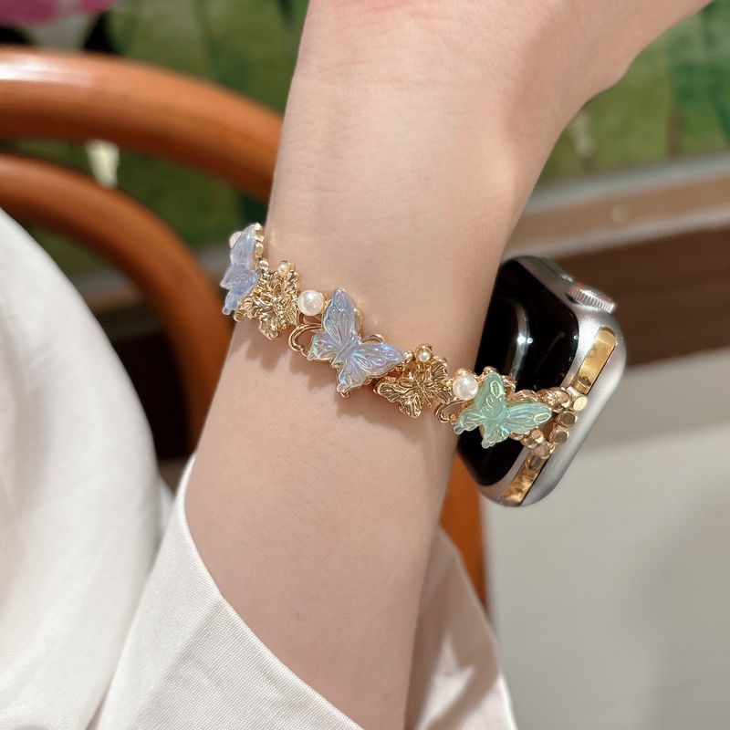Delicate Butterfly Charm Smartwatch Band