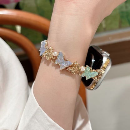 Delicate Butterfly Charm Smartwatch Band