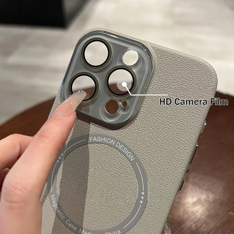 Luxury Crystal Camera Magnetic Case - iPhone