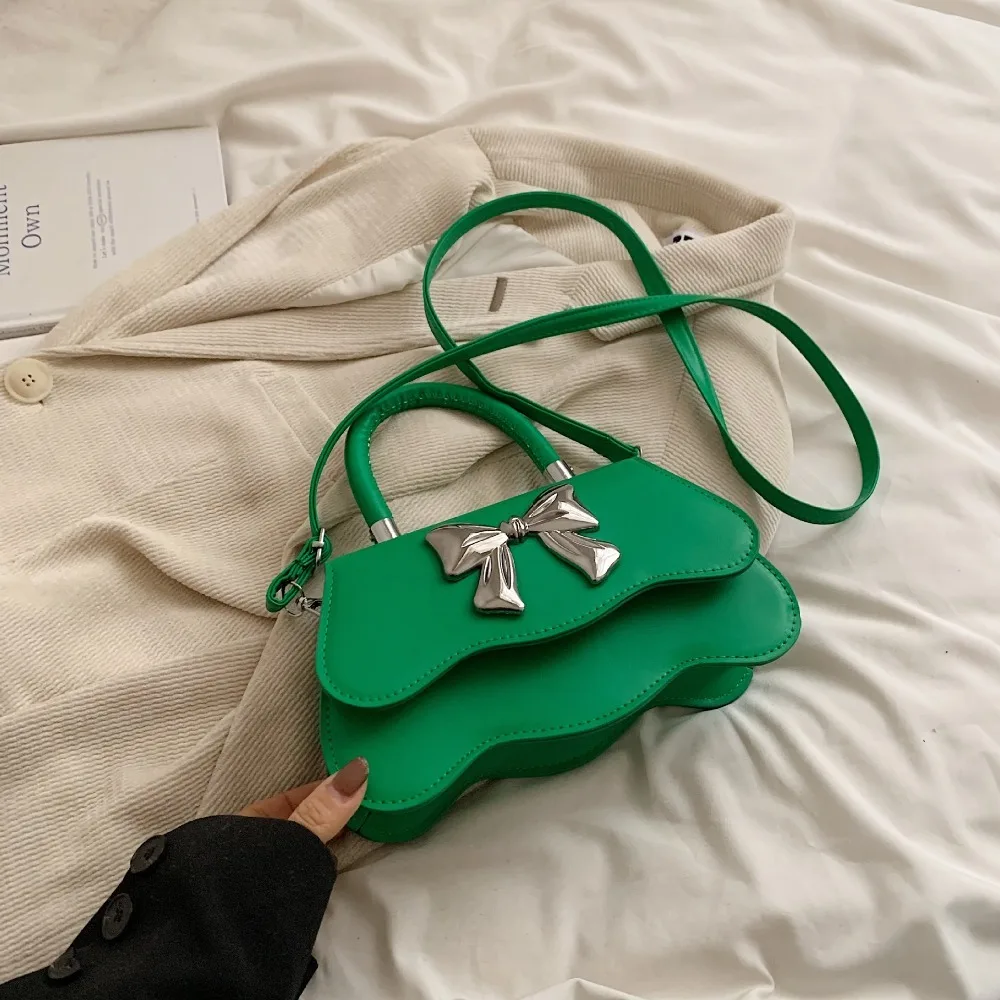Bow-Accent Mini Handbag
