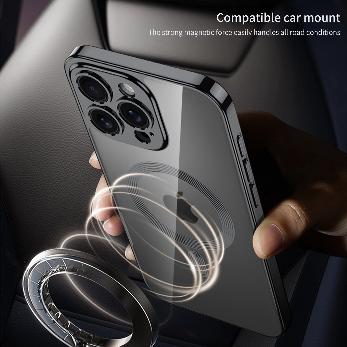 Enhanced Magnetic Transparent Frame Case - iPhone