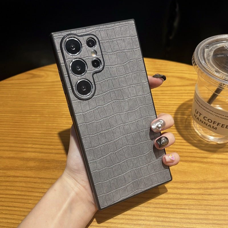 Premium Leather Crocodile Texture Case - Samsung