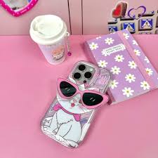 Marie Cat  3D Pink Sunglasses Case