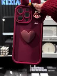 Chic Red 3D Bow And Heart Case