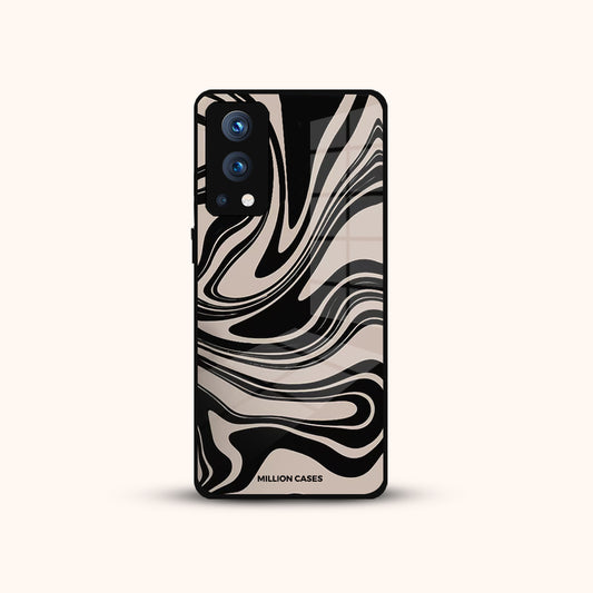 Wavy Abstract Glass Phone Case - OnePlus Nord Series