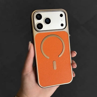 Rust Icon Mag Leather Case